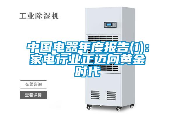 中国电器年度报告(1)：家电行业正迈向黄金时代