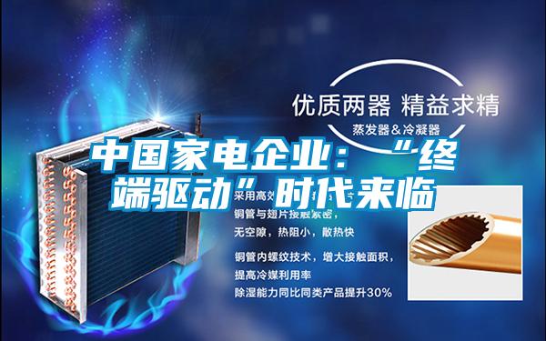 中国家电企业：“终端驱动”时代来临