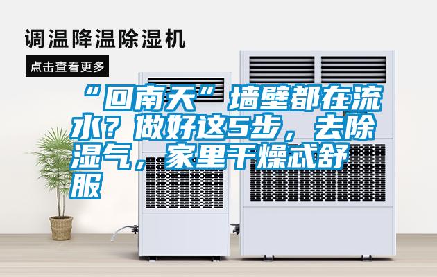 “回南天”墙壁都在流水？做好这5步，去除湿气，家里干燥忒舒服