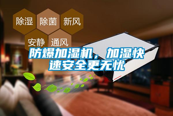 防爆加湿机，加湿快速安全更无忧