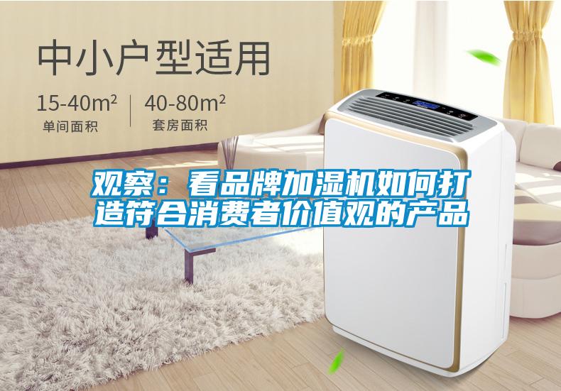 观察：看品牌加湿机如何打造符合消费者价值观的产品