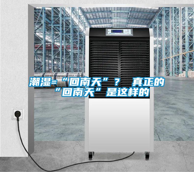 潮湿=“回南天”？ 真正的“回南天”是这样的