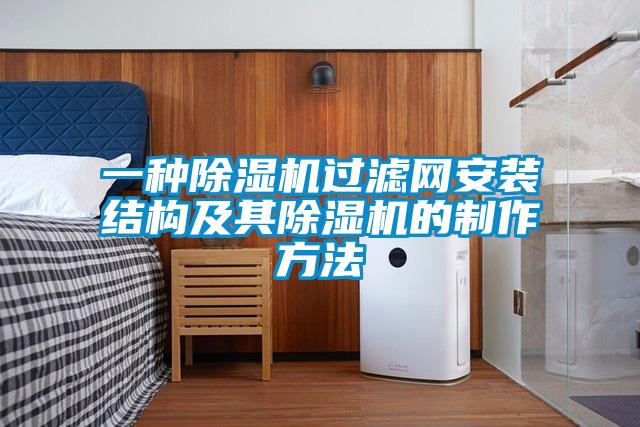 一种粉色视频免费在线观看过滤网安装结构及其粉色视频免费在线观看的制作方法