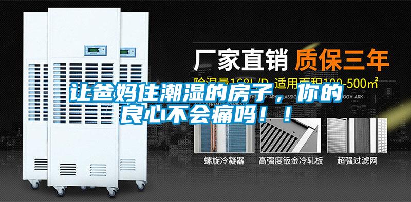 让爸妈住潮湿的房子，你的良心不会痛吗！！