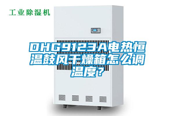 DHG9123A电热恒温鼓风干燥箱怎么调温度？