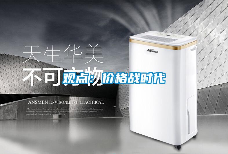 观点：价格战时代