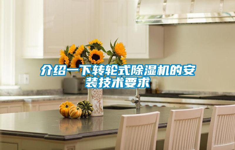 介绍一下转轮式粉色视频免费在线观看的安装技术要求