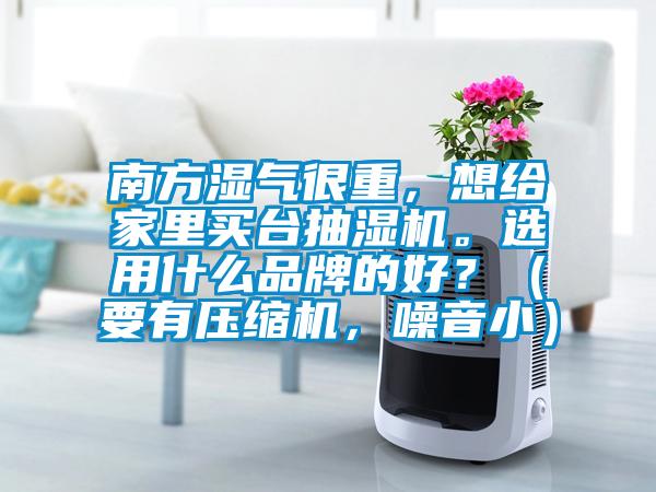 南方湿气很重，想给家里买台抽湿机。选用什么品牌的好？（要有压缩机，噪音小）