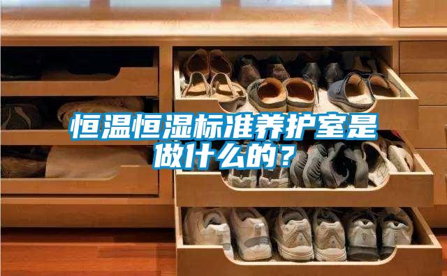 恒温恒湿标准养护室是做什么的？