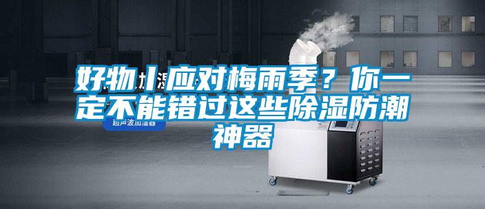 好物丨应对梅雨季？你一定不能错过这些除湿防潮神器