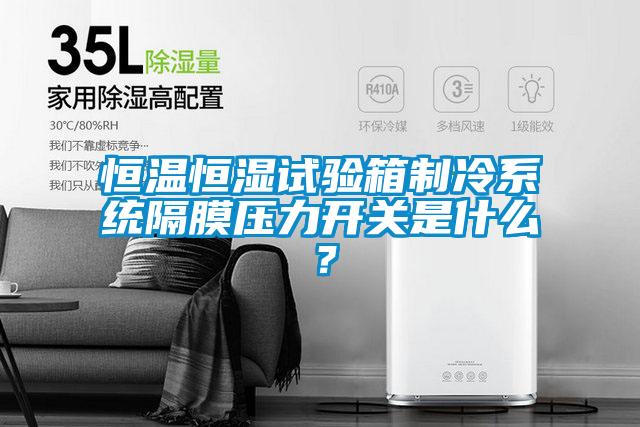 恒温恒湿试验箱制冷系统隔膜压力开关是什么？