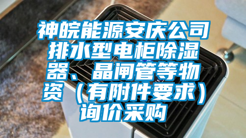 神皖能源安庆公司排水型电柜除湿器、晶闸管等物资（有附件要求）询价采购