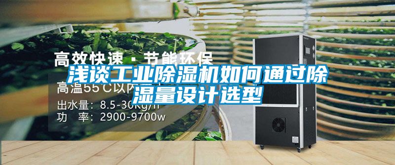 浅谈工业粉色视频免费在线观看如何通过除湿量设计选型