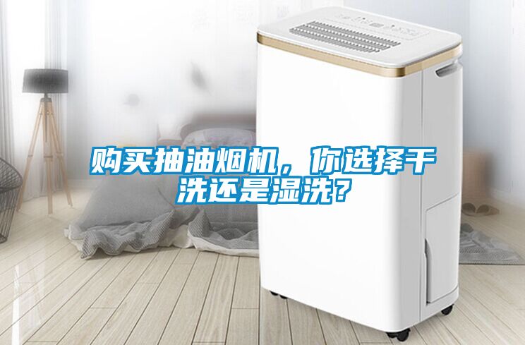 购买抽油烟机，你选择干洗还是湿洗？