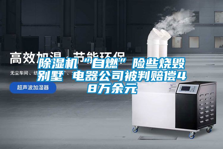 粉色视频免费在线观看“自燃”险些烧毁别墅 电器公司被判赔偿48万余元