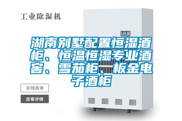 湖南别墅配置恒湿酒柜、恒温恒湿专业酒窖、雪茄柜、板金电子酒柜