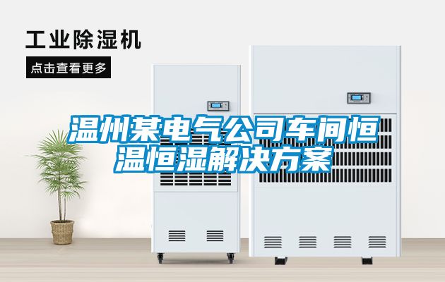 温州某电气公司车间恒温恒湿粉色视频成人